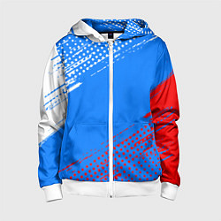 Детская толстовка на молнии Патриот - флаг