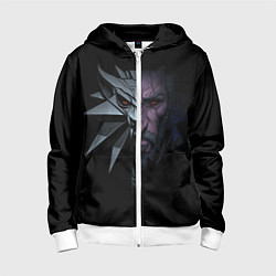 Детская толстовка на молнии Рожденный в Битве - Ведьмак 3