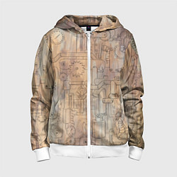 Детская толстовка на молнии Стимпанк элементы