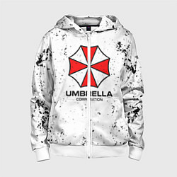 Детская толстовка на молнии Umbrella - white dirt