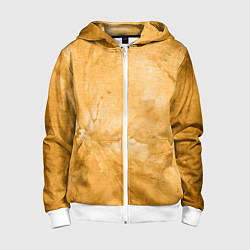 Детская толстовка на молнии Абстракция - bright yellow