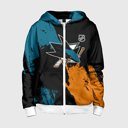 Детская толстовка на молнии Сан Хосе Шаркс - два цвета