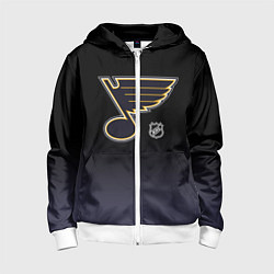 Детская толстовка на молнии Сент Луис Блюз - градиент