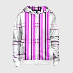 Толстовка на молнии детская Neon pink, цвет: 3D-белый
