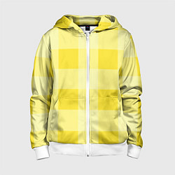 Детская толстовка на молнии Солнечный желтый тартан