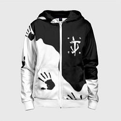 Детская толстовка на молнии Doom отпечатки демона