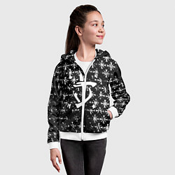 Толстовка на молнии детская Doom x farcry game, цвет: 3D-белый — фото 2