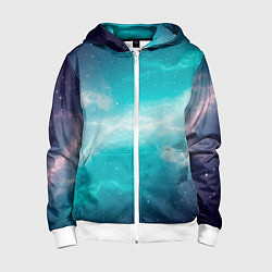 Детская толстовка на молнии Галактическое сияние небес