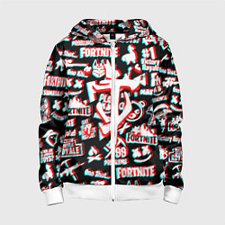 Детская толстовка на молнии Doom x fortnite glitch
