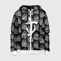 Детская толстовка на молнии Doom хищник леса