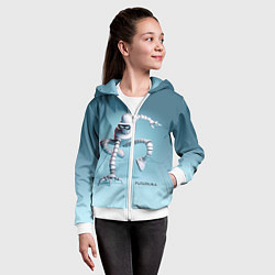 Толстовка на молнии детская Spider Bender - meme, цвет: 3D-белый — фото 2