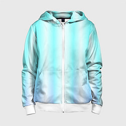 Детская толстовка на молнии Neon white blue lines