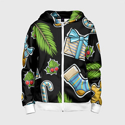 Детская толстовка на молнии Christmas soul