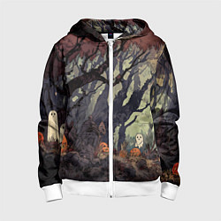 Детская толстовка на молнии Призрачный лес