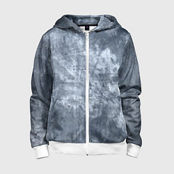 Детская толстовка на молнии Абстракция - gray-blue