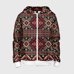 Детская толстовка на молнии Этнический славянский орнамент