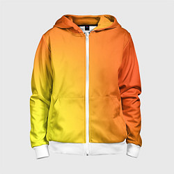 Детская толстовка на молнии Color orange red