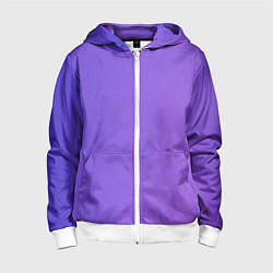 Детская толстовка на молнии Color purple gradient
