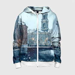 Детская толстовка на молнии Зимний Питер