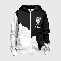 Детская толстовка на молнии Ливерпуль краски разводы