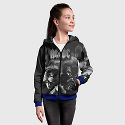 Толстовка на молнии детская AC/DC, цвет: 3D-синий — фото 2