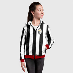 Толстовка на молнии детская Juventus: Vidal, цвет: 3D-красный — фото 2
