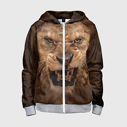 Детская толстовка на молнии Взгляд льва