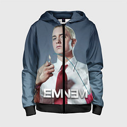 Толстовка на молнии детская Eminem Fire, цвет: 3D-черный