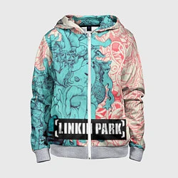 Толстовка на молнии детская Linkin Park: Sky Girl, цвет: 3D-меланж