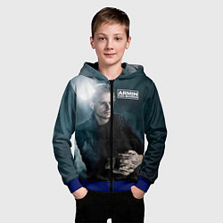 Толстовка на молнии детская Armin Van Buuren, цвет: 3D-синий — фото 2
