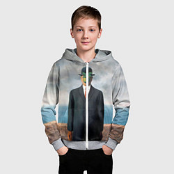 Толстовка на молнии детская Сын человеческий, цвет: 3D-меланж — фото 2