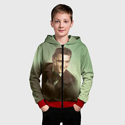 Толстовка на молнии детская Elvis Young, цвет: 3D-красный — фото 2