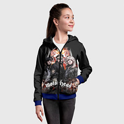 Толстовка на молнии детская Motorhead Band, цвет: 3D-синий — фото 2