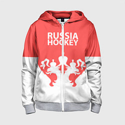 Детская толстовка на молнии Russia Hockey