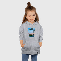 Толстовка детская хлопковая California Dreams, цвет: меланж — фото 2