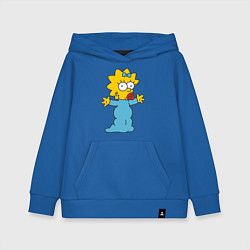 Толстовка детская хлопковая Maggie Simpson, цвет: синий