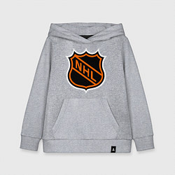 Толстовка детская хлопковая NHL, цвет: меланж