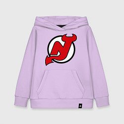 Толстовка детская хлопковая New Jersey Devils, цвет: лаванда