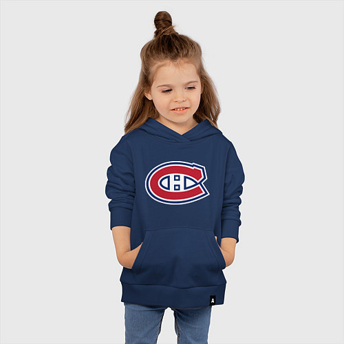 Детская толстовка-худи Montreal Canadiens / Тёмно-синий – фото 4