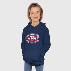 Толстовка детская хлопковая Montreal Canadiens, цвет: тёмно-синий — фото 2