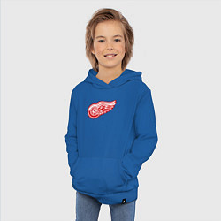 Толстовка детская хлопковая Detroit Red Wings, цвет: синий — фото 2