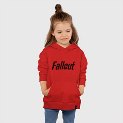 Толстовка детская хлопковая Fallout, цвет: красный — фото 2