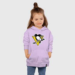 Толстовка детская хлопковая Pittsburgh Penguins: Malkin 71, цвет: лаванда — фото 2