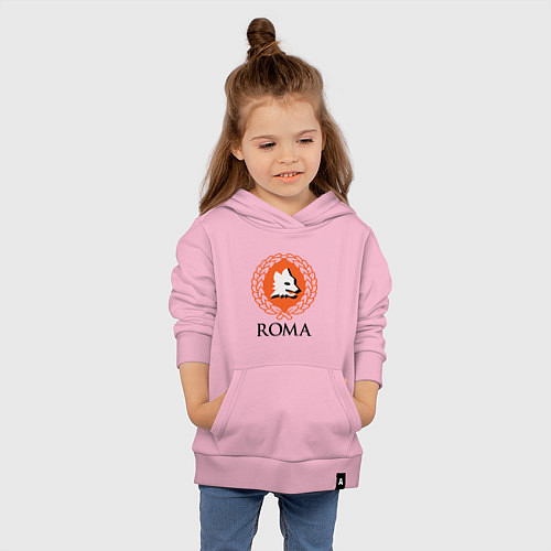 Детская толстовка-худи Roma / Светло-розовый – фото 4