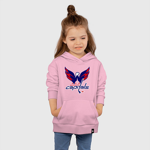 Детская толстовка-худи Washington Capitals: Ovechkin / Светло-розовый – фото 4