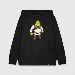 Толстовка детская хлопковая Shrek 3, цвет: черный