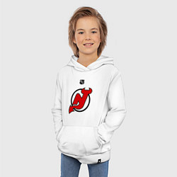 Толстовка детская хлопковая New Jersey Devils: Kovalchuk 17, цвет: белый — фото 2