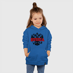 Толстовка детская хлопковая Russia Coat, цвет: синий — фото 2