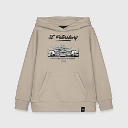 Толстовка детская хлопковая State Russian Museum, цвет: миндальный