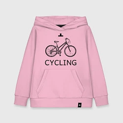 Детская толстовка-худи I love cycling